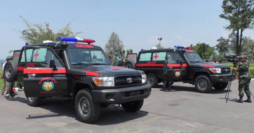 Nord-Kivu : 2 ambulances médicalisées remises aux secteurs militaires opérationnels Sokola 1 et 2