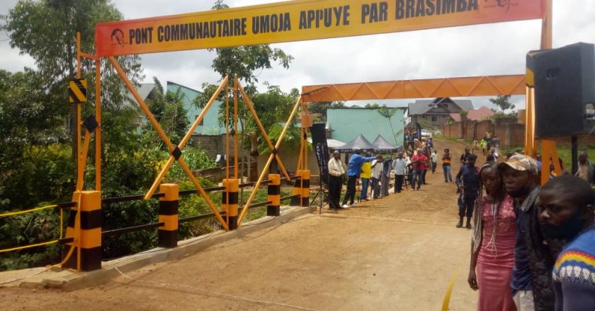 Beni : la communauté reconnaît l’appui de la BRASIMBA dans le projet de construction du « Pont Umoja »