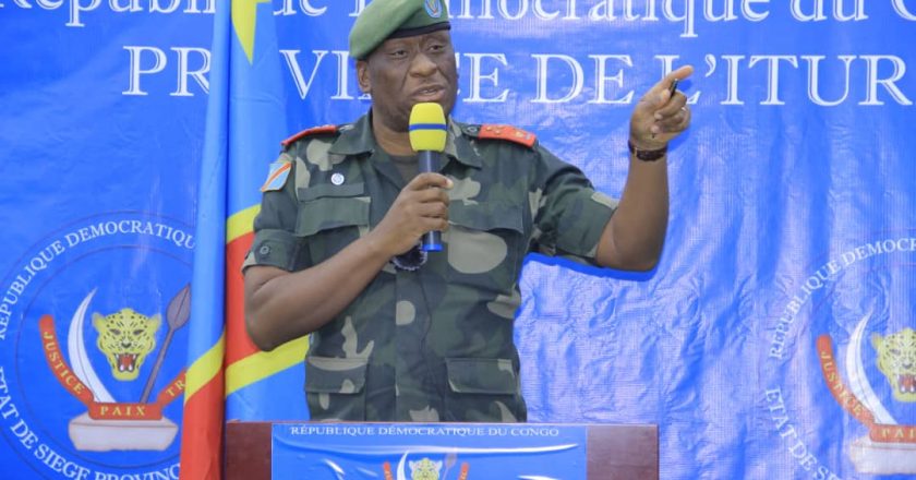 Ituri : 8 mois à la tête de la province, le lieutenant général Luboya  Kashama satisfait de son bilan