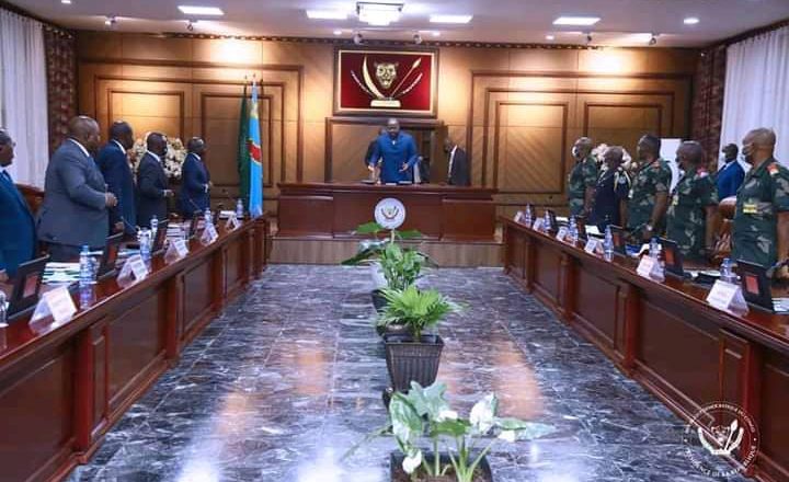Kinshasa : la situation sécuritaire de l’Ituri et Nord-kivu au centre du conseil supérieur de la défense tenu par Félix Tshisekedi