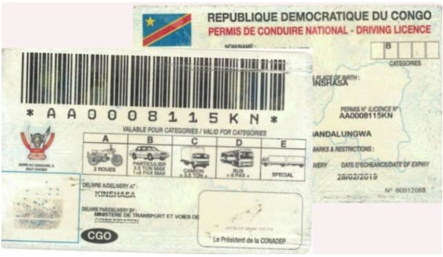RDC : “Les permis de conduire délivrés avant la mesure de la suspension de production restent valables jusqu’au 20 mai prochain” (Communiqué)