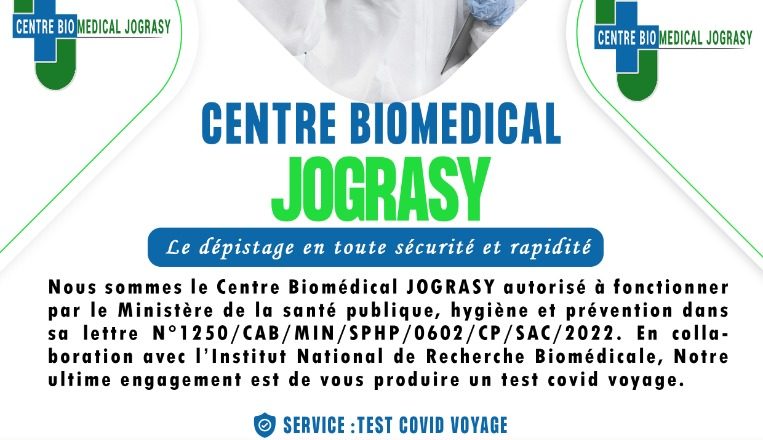 RDC/Covid-19 : avec un équipement sanitaire moderne, le Centre biomédical JOGRASY fonctionne en collaboration avec l’INRB pour le test rapide et sécurisé