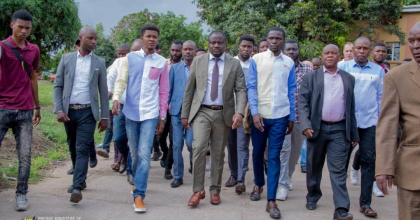 RDC-ESU : Muhindo Nzangi Butondo à l’INBTP Kinshasa pour y remettre l’ordre