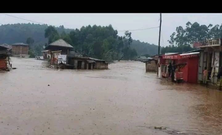 Beni : des maisons d’habitations inondées au poste frontalier de Kasindi