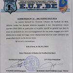 ‎Beni-Football : le championnat local de l’EUFBE suspendu temporairement